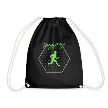 Joggen - Turnbeutel - Schwarz - Vorne