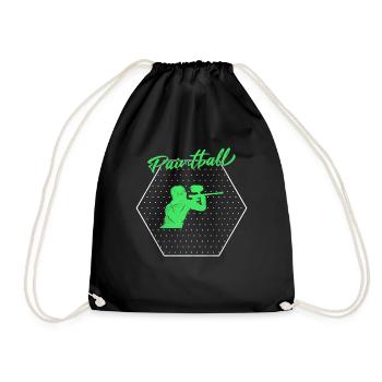 Paintball - Drawstring Bag - black - Front