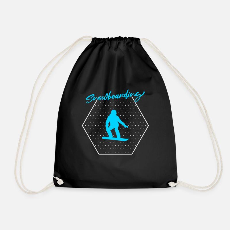 Snowboarding - Turnbeutel - Schwarz