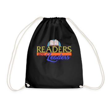 Leser sind Führer Hemd, lesen Tee, lustiges Buch - Turnbeutel - Schwarz - Vorne