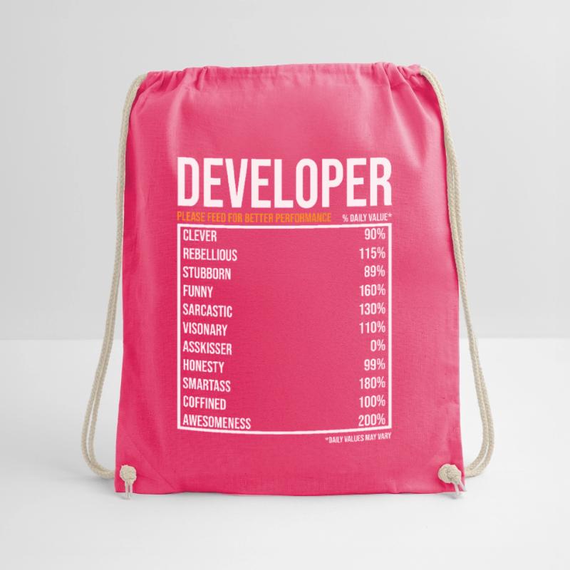 Developer Software Developer Computer Scientist Coder Drawstring Bag