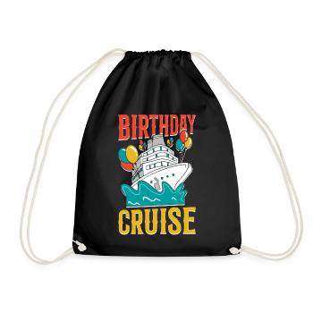 Cruise Ship Vacation Birthday - Turnbeutel - Schwarz - Vorne