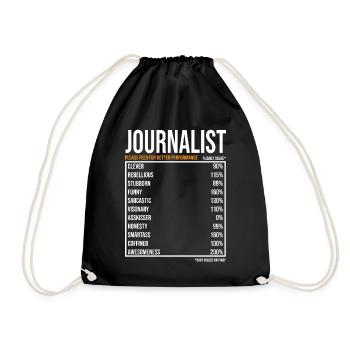 Journaliste du jour Drôle de journaliste - Sac de sport léger - noir - Devant