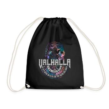 Wikinger Valhalla Viking Nordische Mythologie - Turnbeutel - Schwarz - Vorne