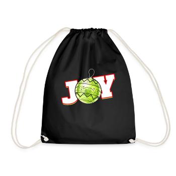 Joy For Christmas Ball For A Merry Christmas - Drawstring Bag - black - Front