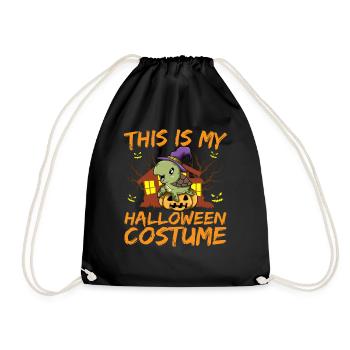 Scary Creepy Animal This Is My Halloween Costume - Drawstring Bag - black - Front