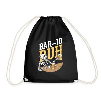 Barman Squelette - Sac de sport léger - noir - Devant