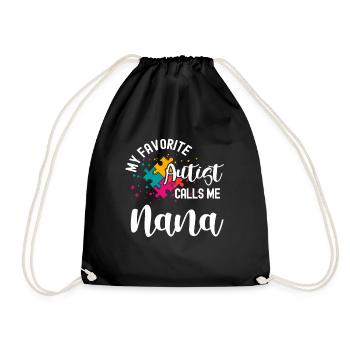 Tshirt autistique Autimus Cadeau Asperger Enfants - Sac de sport léger - noir - Devant