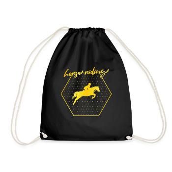 Équitation - Sac de sport léger - noir - Devant