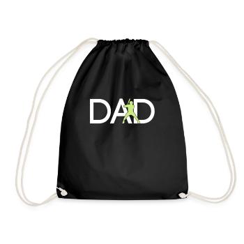 Papa de baseball - Sac de sport léger - noir - Devant