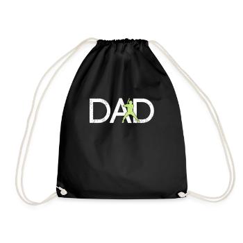 Papa de baseball - Sac de sport léger - noir - Devant