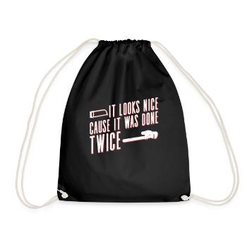 Cutting machine operator CNC machine operator - Drawstring Bag - black - Front