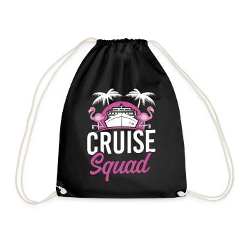 Cruise Ship Vacation Girl Friends - Drawstring Bag - black - Front