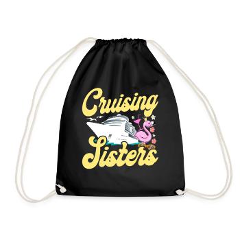 Cruise Ship Vacation Sister Girl - Drawstring Bag - black - Front