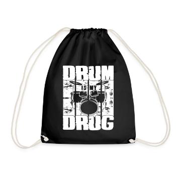 Drum Is My Drug Drum Set For Percussionists Gifts - Turnbeutel - Schwarz - Vorne
