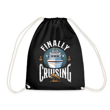 Cruise Ship Vacation Finally - Turnbeutel - Schwarz - Vorne