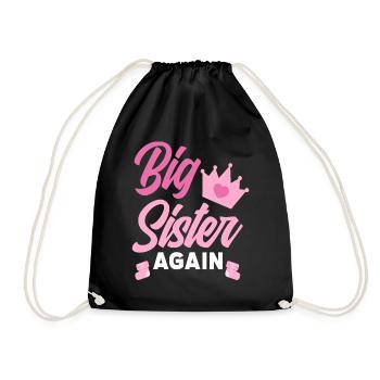 Encore une fois annonce de grossesse de sœur - Sac de sport léger - noir - Devant