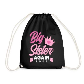 Encore une fois, annonce de grossesse de sœur 2022 - Sac de sport léger - noir - Devant
