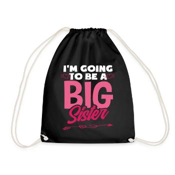 Offspring Sisters Siblings Gift - Drawstring Bag - black - Front