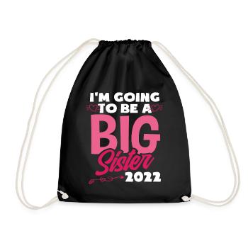 Offspring Sisters Siblings Gift - Drawstring Bag - black - Front