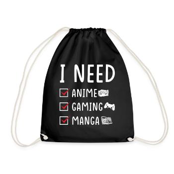 Anime Gaming Manga - Sac de sport léger - noir - Devant