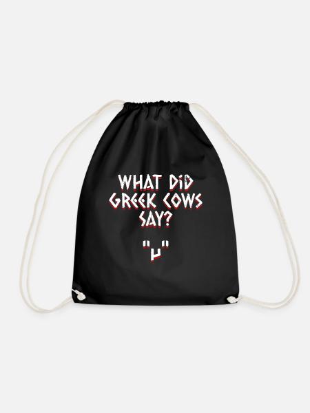 Griechische Mythologie Antik Griechischer Gott - Turnbeutel - Schwarz