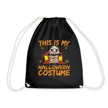 Scary Creepy Animal This Is My Halloween Costume - Drawstring Bag - black - Front