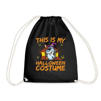 Scary Creepy Animal This Is My Halloween Costume - Drawstring Bag - black - Front