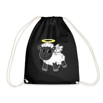 Ange mouton - Sac de sport léger - noir - Devant