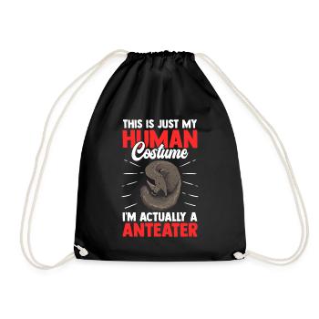 Fourmilier seulement un fourmilier nain costumé - Sac de sport léger - noir - Devant