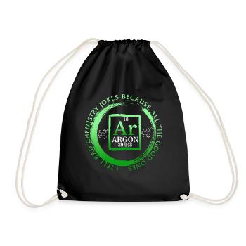 Chemical Element Ar Argon Shirt, I Tell Bad - Sac de sport léger - noir - Devant