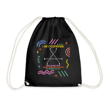 Chemise Chemical Element, Je Suis Cyclopropane Bio - Sac de sport léger - noir - Devant