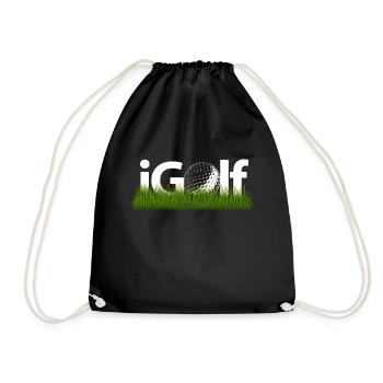 Golf Sport Golfer Golfer Golf course! Golf - Drawstring Bag - black - Front