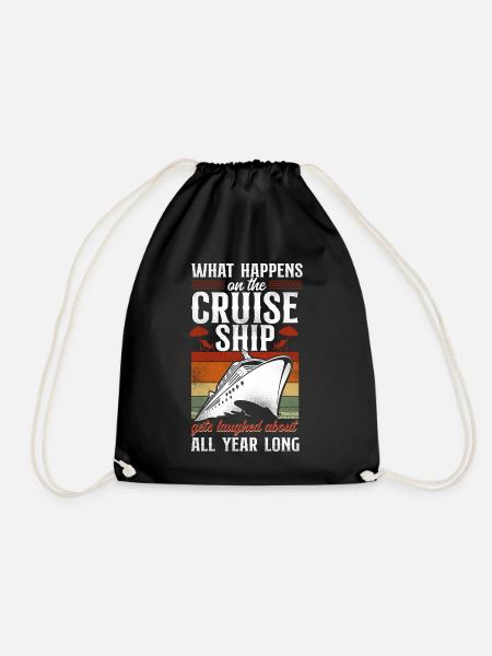 Cruise Ship Vacation Vintage What - Turnbeutel - Schwarz
