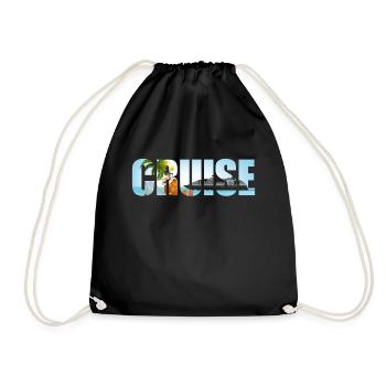 Croisière vacances croisière - Sac de sport léger - noir - Devant