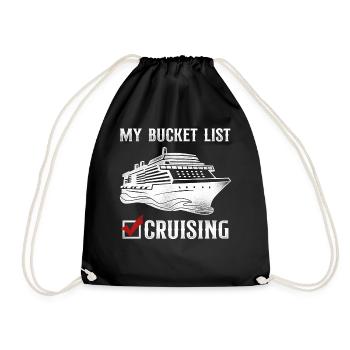 Cruise Ship Vacation Vintage - Drawstring Bag - black - Front