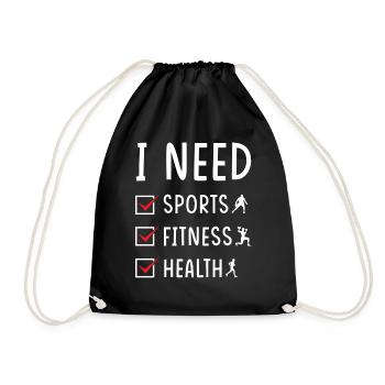 Sport Fitness Santé - Sac de sport léger - noir - Devant
