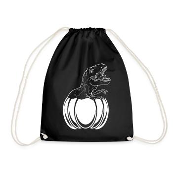 Citrouille d’Halloween avec dinosaure Drôle Hellowee - Sac de sport léger - noir - Devant