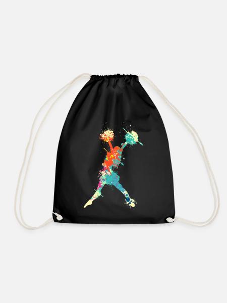 Cheerleading Cheerleader - Drawstring Bag - black