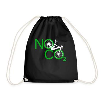 Pas de CO2 Vélo Changement climatique VTT VTT E-Bike - Sac de sport léger - noir - Devant