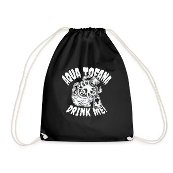 Aqua Tofana Drinking Mystery Fan Potion Drink - Drawstring Bag - black - Front