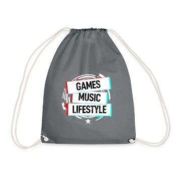 Jeux Musique Style de vie - Sac de sport léger - gris - Devant