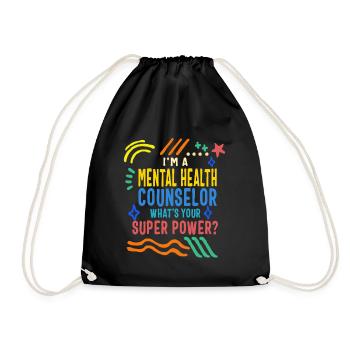 Chemise de santé mentale, je suis une santé mentale - Sac de sport léger - noir - Devant