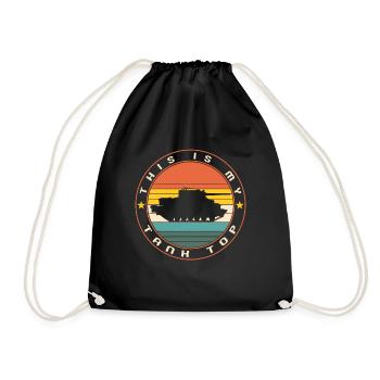 Military Shirt, This Is My Tank Top Tee, Military - Drawstring Bag - black - Front