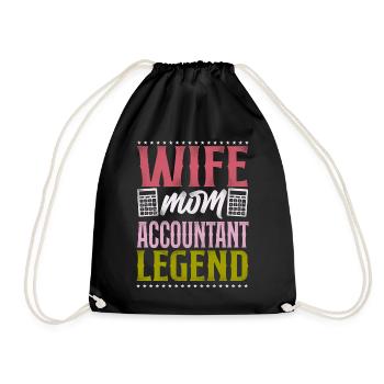 Comptable Comptable Comptable Comptabilité - Sac de sport léger - noir - Devant