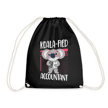Accountant Bookkeeper Accounting - Drawstring Bag - black - Front
