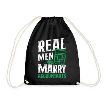 Accountant Bookkeeper Marriage - Turnbeutel - Schwarz - Vorne