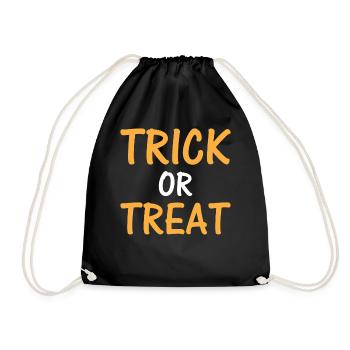 Halloween Saying I Trick Or Treat Halloween - Drawstring Bag - black - Front
