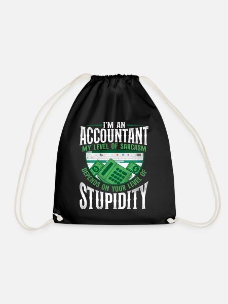 Accountant Bookkeeper Accounting - Turnbeutel - Schwarz