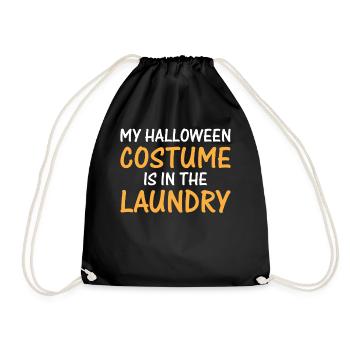 Mein Halloween-Kostüm ist in der Wäscherei I Party - Turnbeutel - Schwarz - Vorne